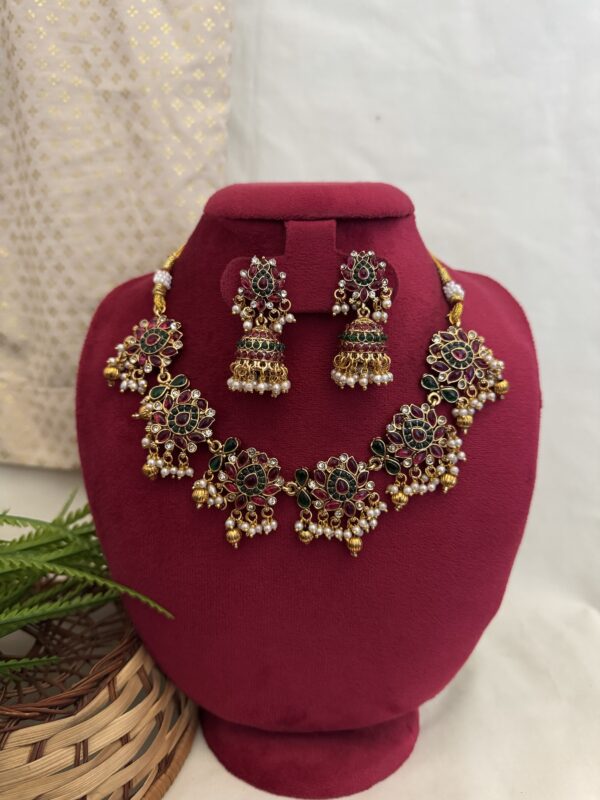 Lotus Pearl Drop Necklace