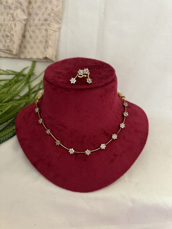 Flower Charm Diamond Set