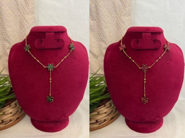 Reversible Floral Necklace