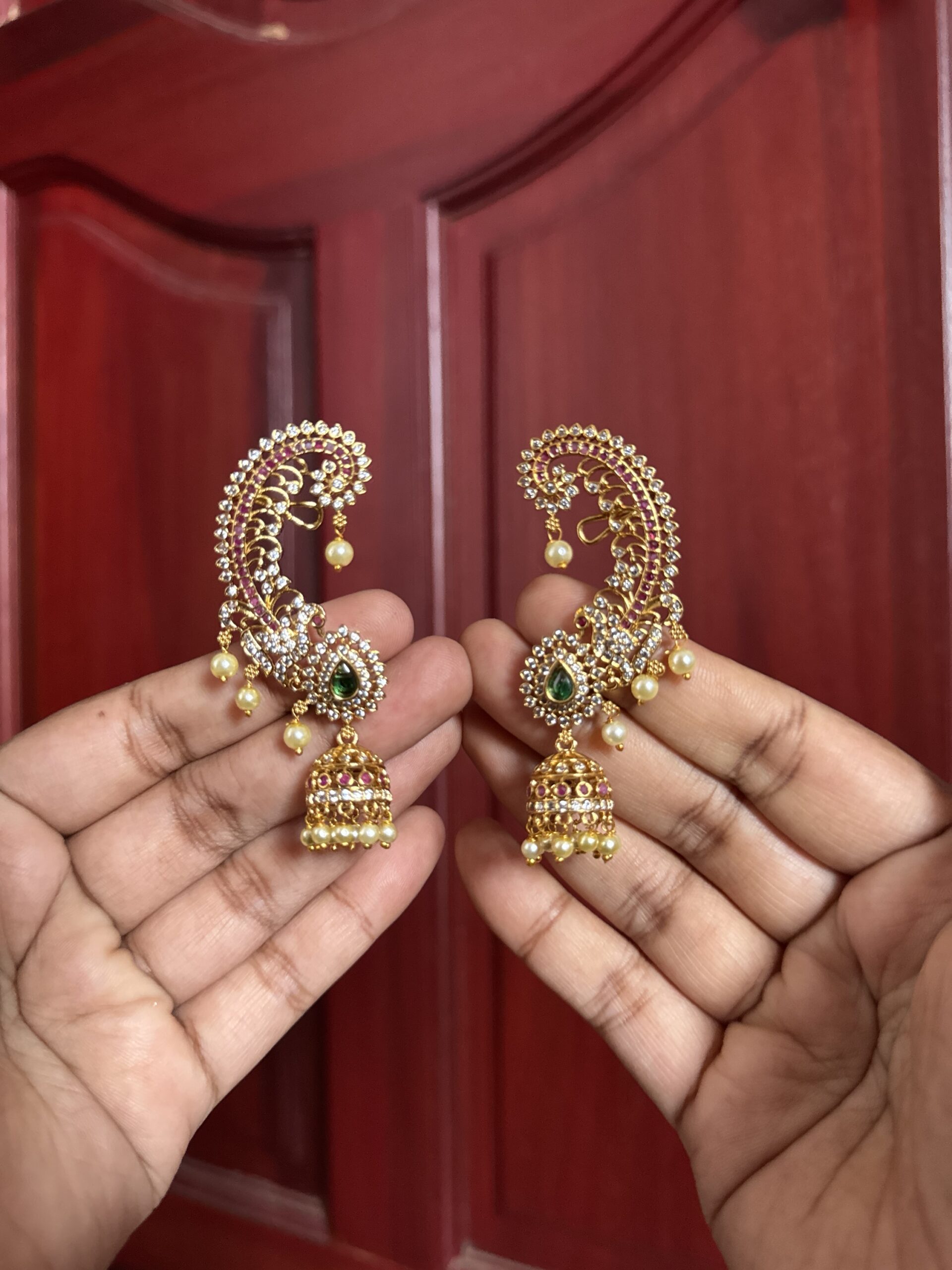 Royal Peacock Curve AD Jhumka