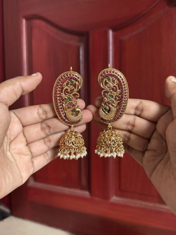 Amara Antique Earcuff Jhumkas