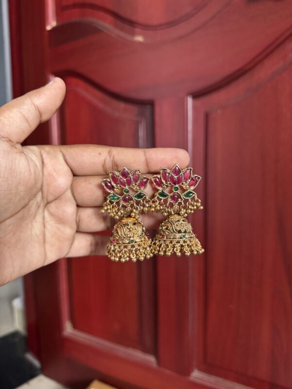 Lotus Radiance Jhumkas