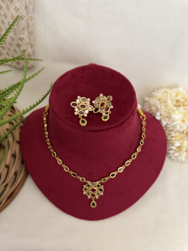 Megha Ratna Necklace Set - Image 2