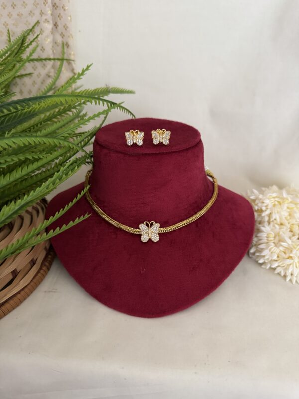 Butterfly Bliss Choker - White