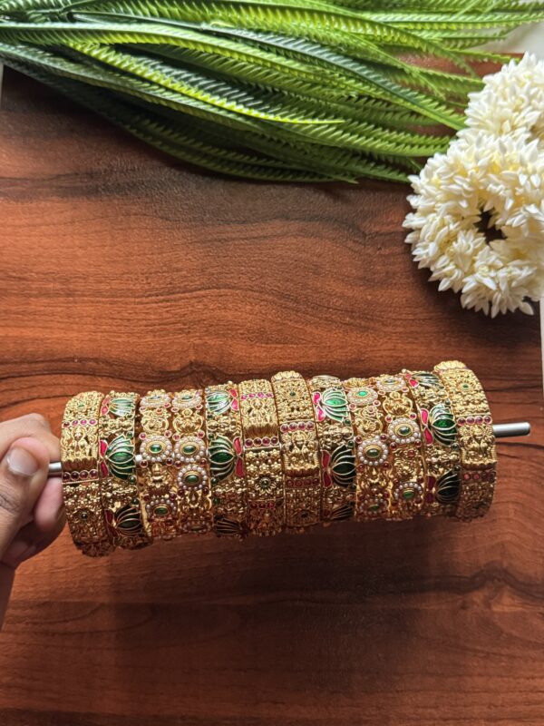Shubha Muhurta Bangles 2/8 Size - Green