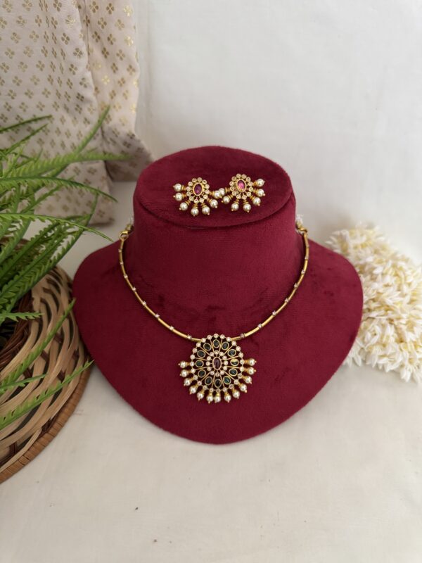 Premium Hasli Necklace - Ruby