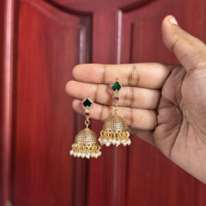 Tarangini Palakka jhumka - Green
