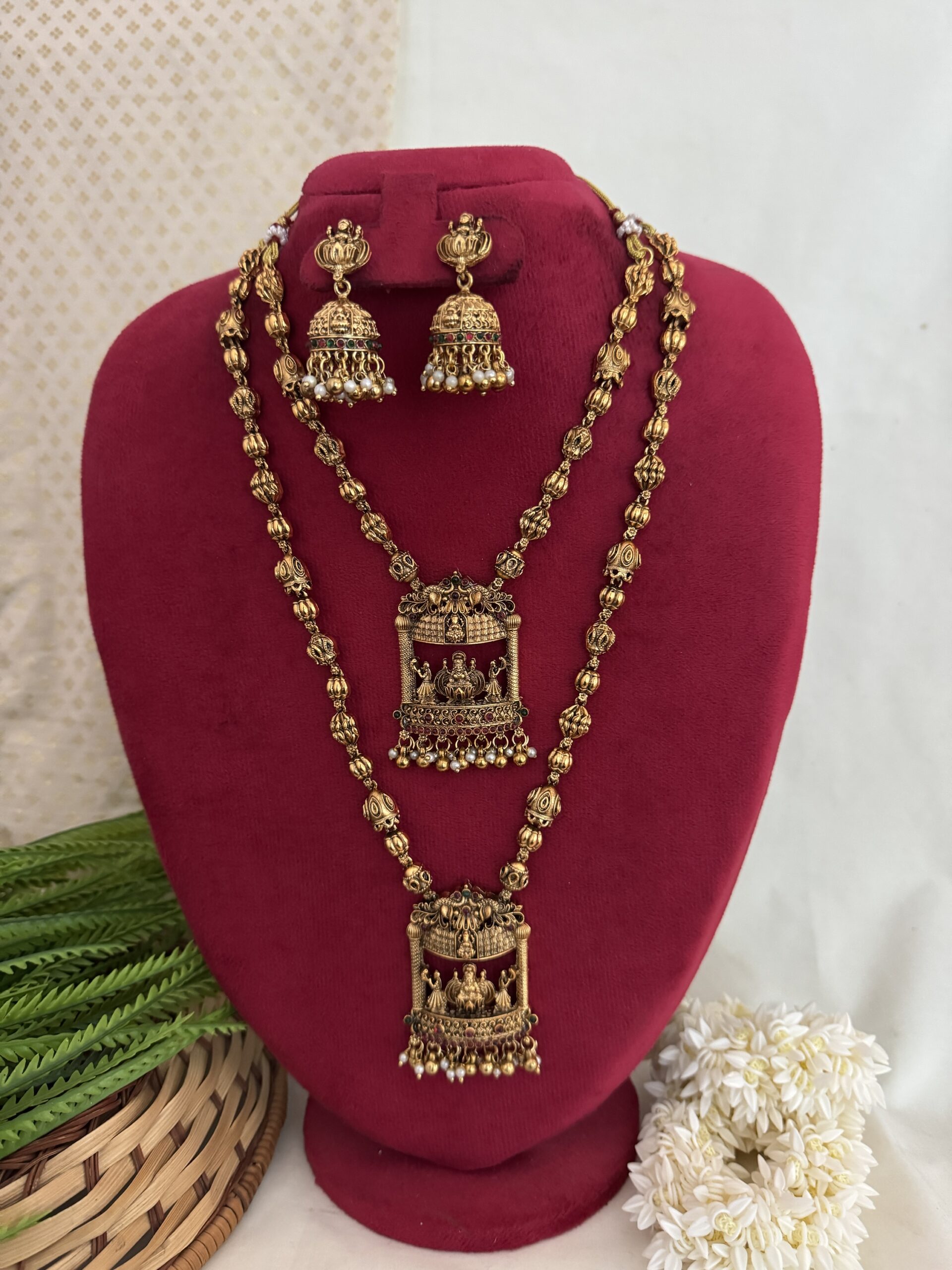 Antique Lakshmi Swing Bridal Set