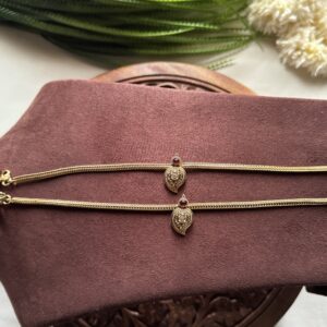Mango Motif Anklet - Ruby