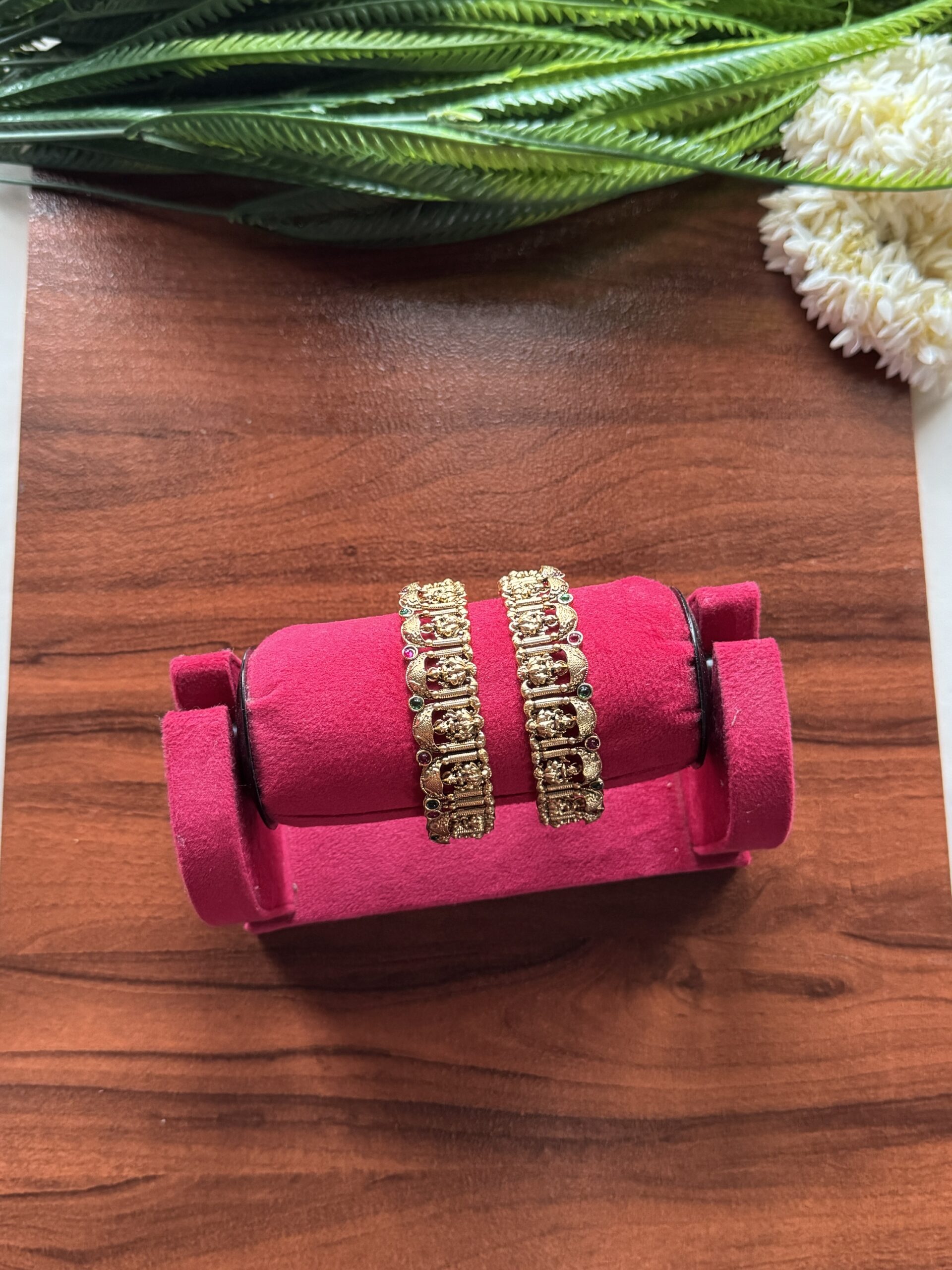 Temple Goddess Lakshmi Bangles 2/4 - Image 3