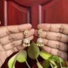 Aarohi AD Pearl Jhumkas - White