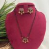 Premium Lotus Mangalsutra - Ruby Mix