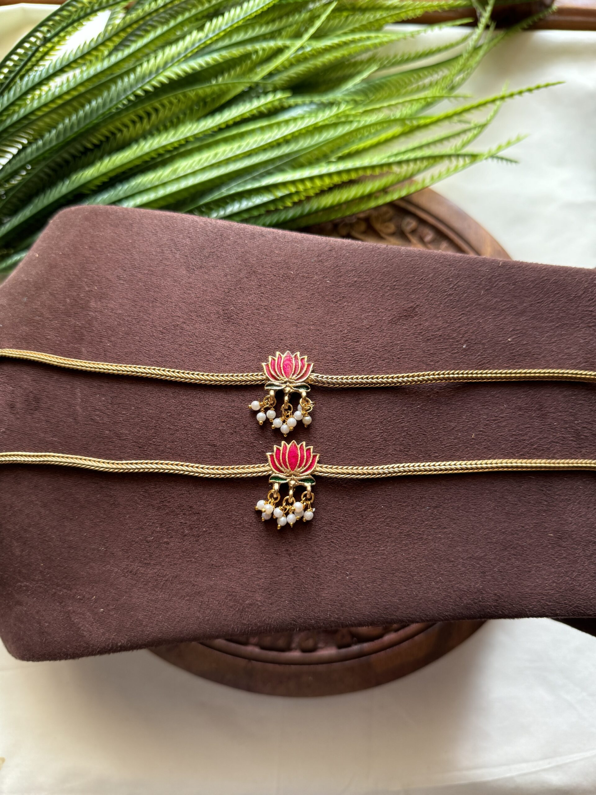 Lotus Anklets