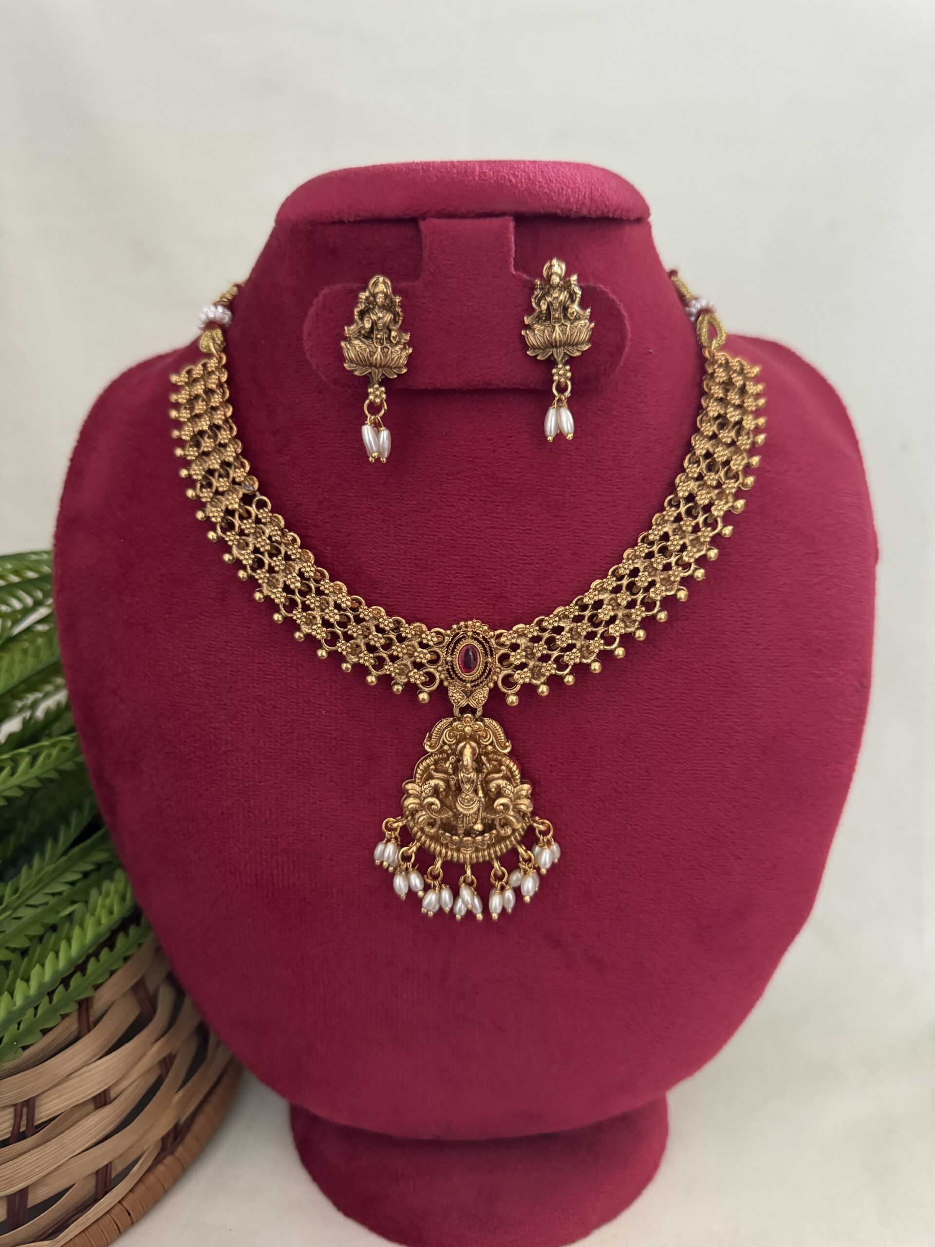Lakshmi Necklace 2 - Ruby