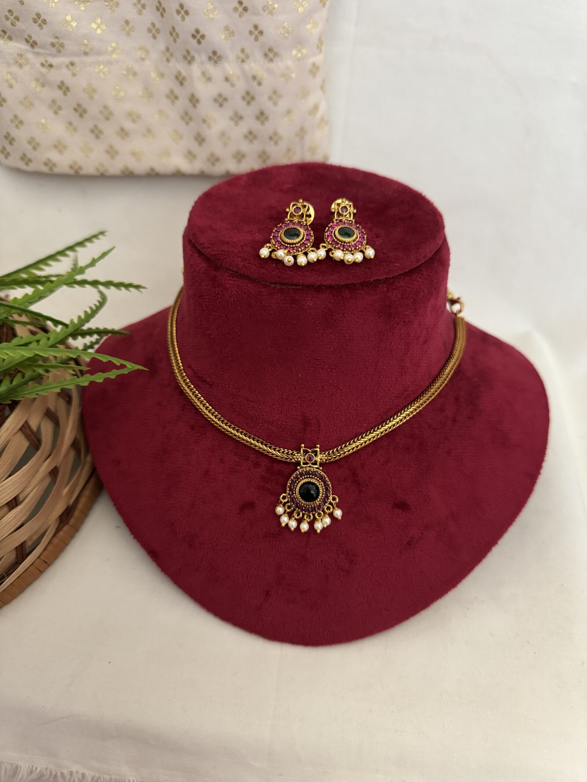 Mithra Palakka Necklace