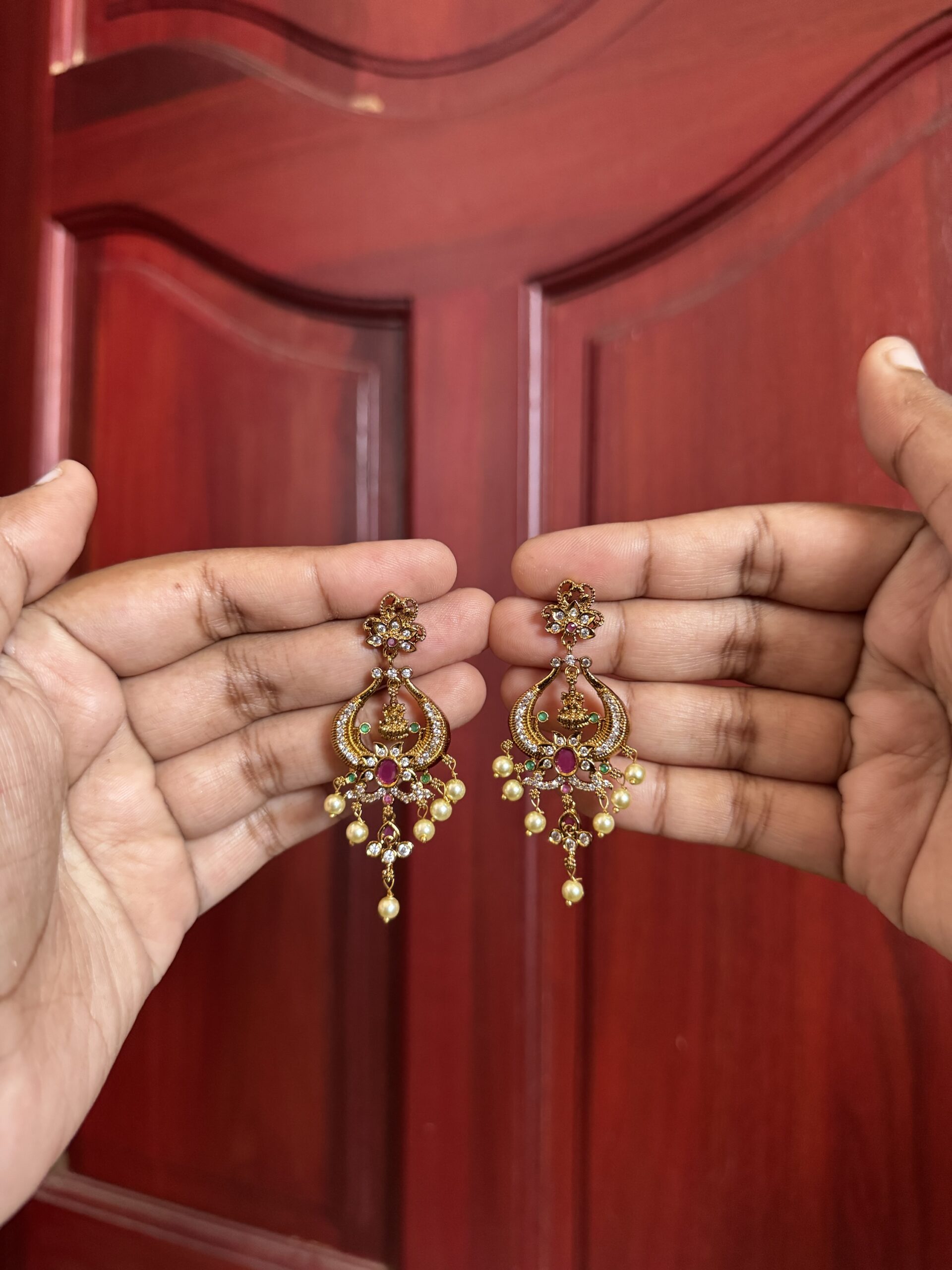 Pearl Aura Jhumkas 2 - Image 2