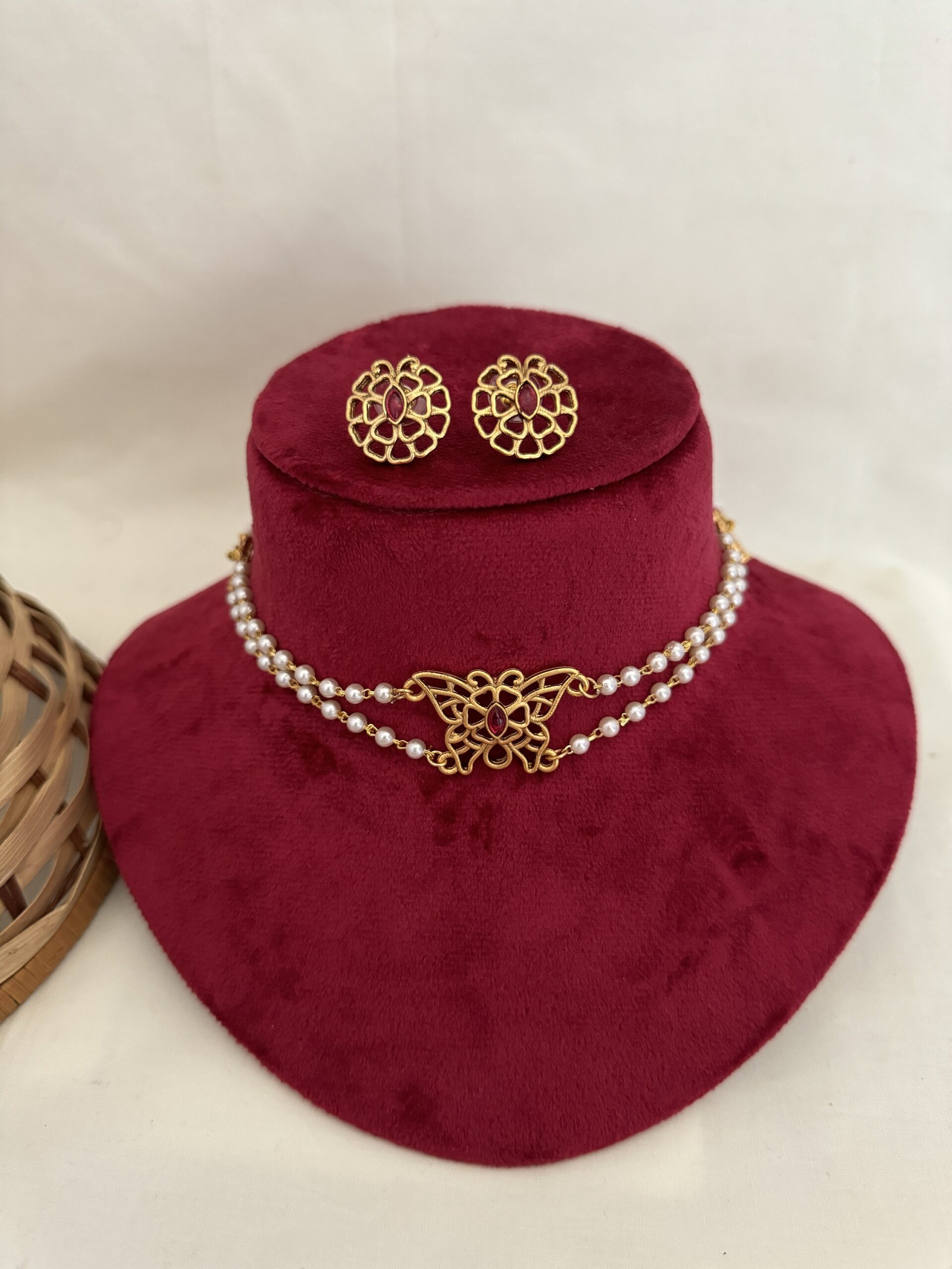 Pearl Butterfly - Ruby