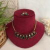 Crimson Paichu Charm Necklace - Green (Enamel)