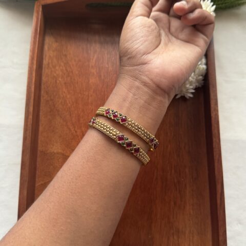 Classic Gold Weave Bangles 2/4