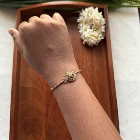 Peacock Sparkle Bracelet - Green