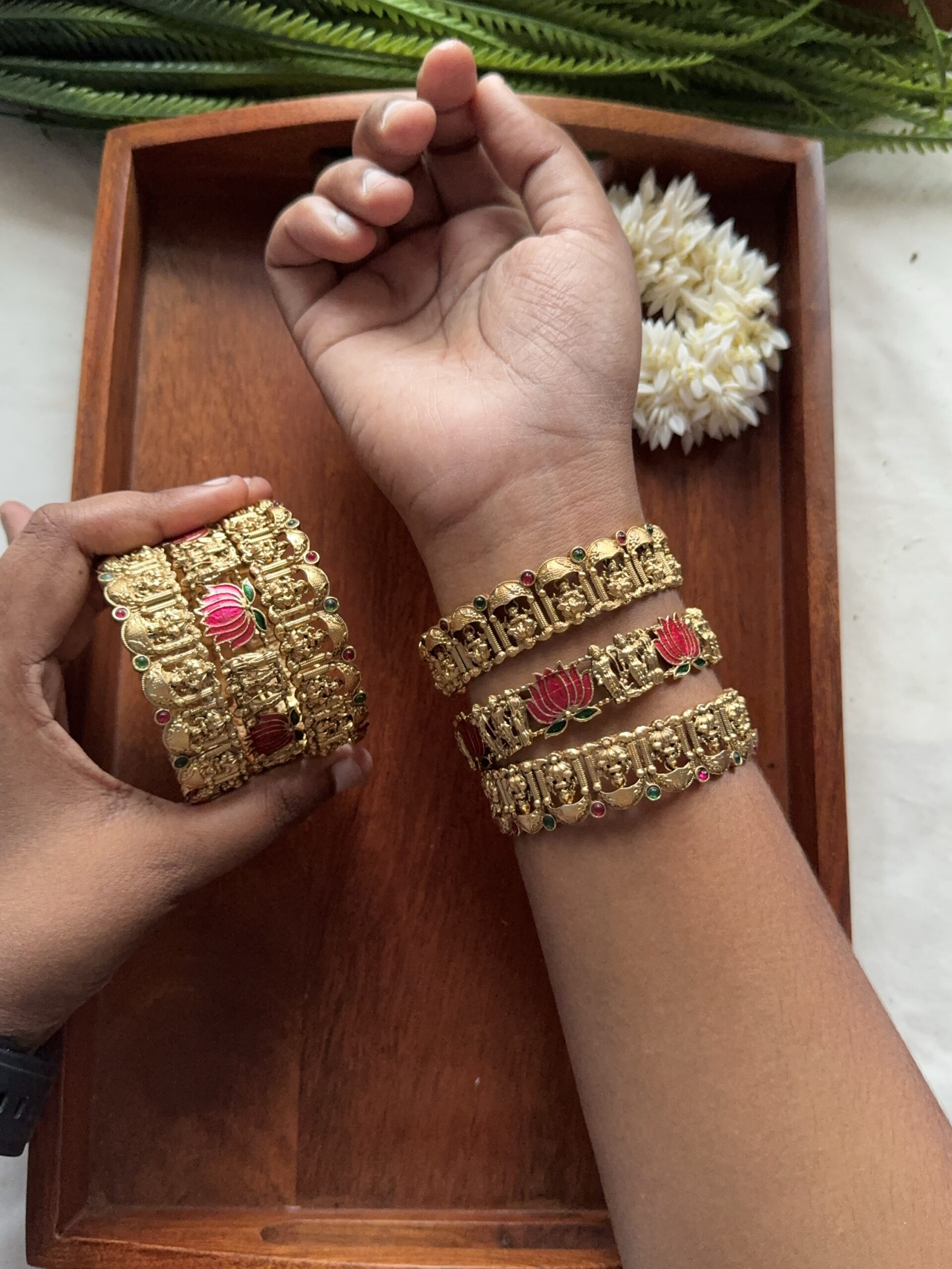 Annapoorani Lotus Bangles 2/6