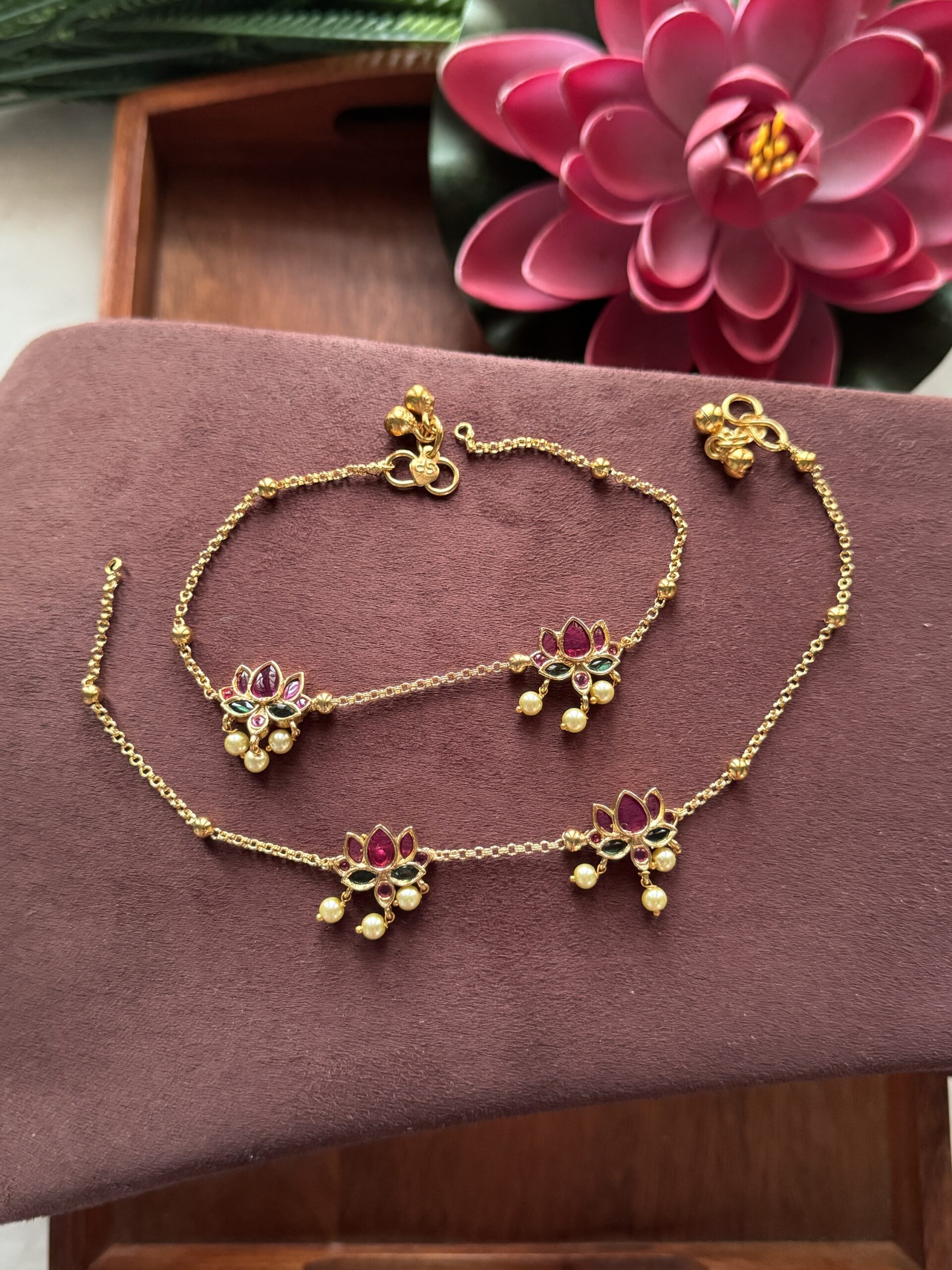 Anantha Lotus Anklet