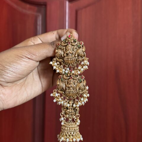 Royal Lakshmi Peacock Bridal Jada Billa