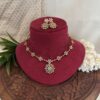 Floral Drop Diamond Necklace